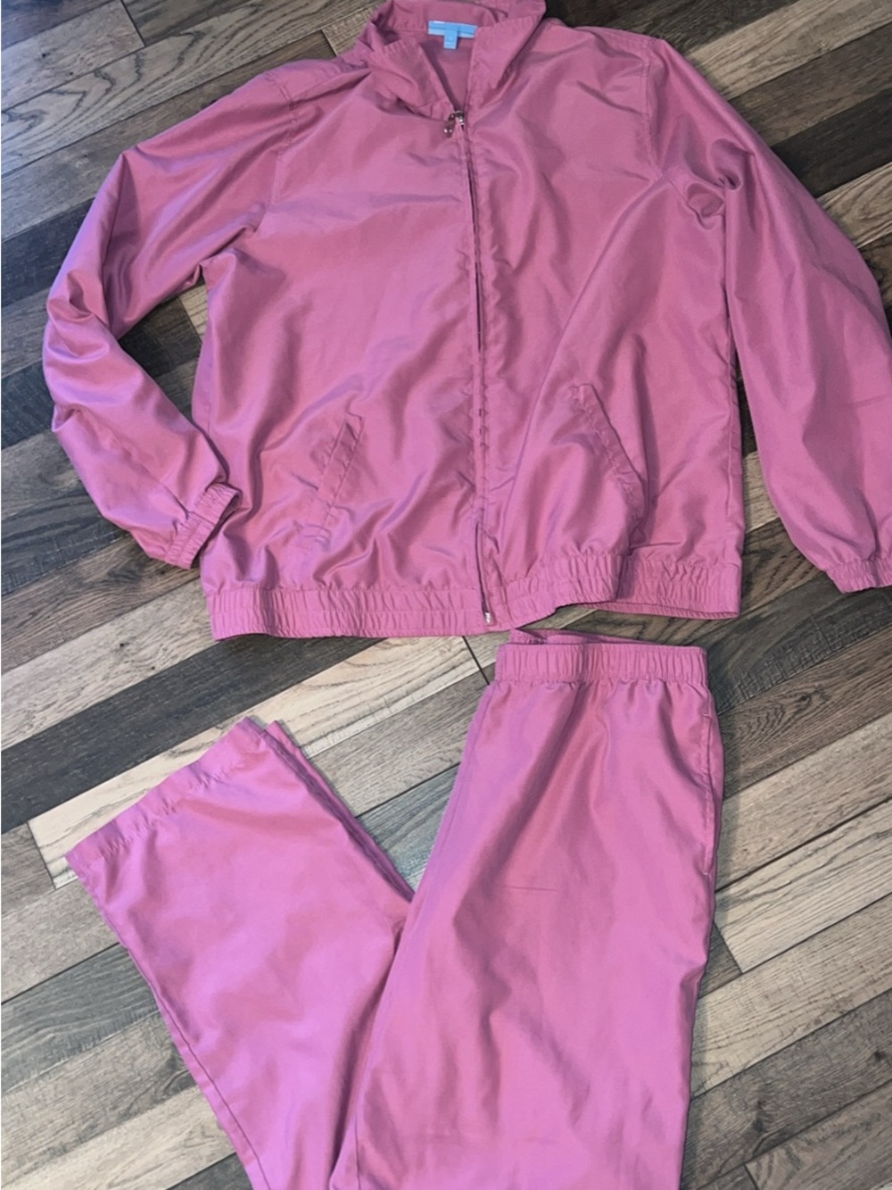 Pink Two-Piece Windbreaker Set